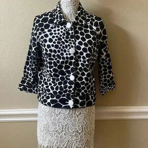 Animal print blazer